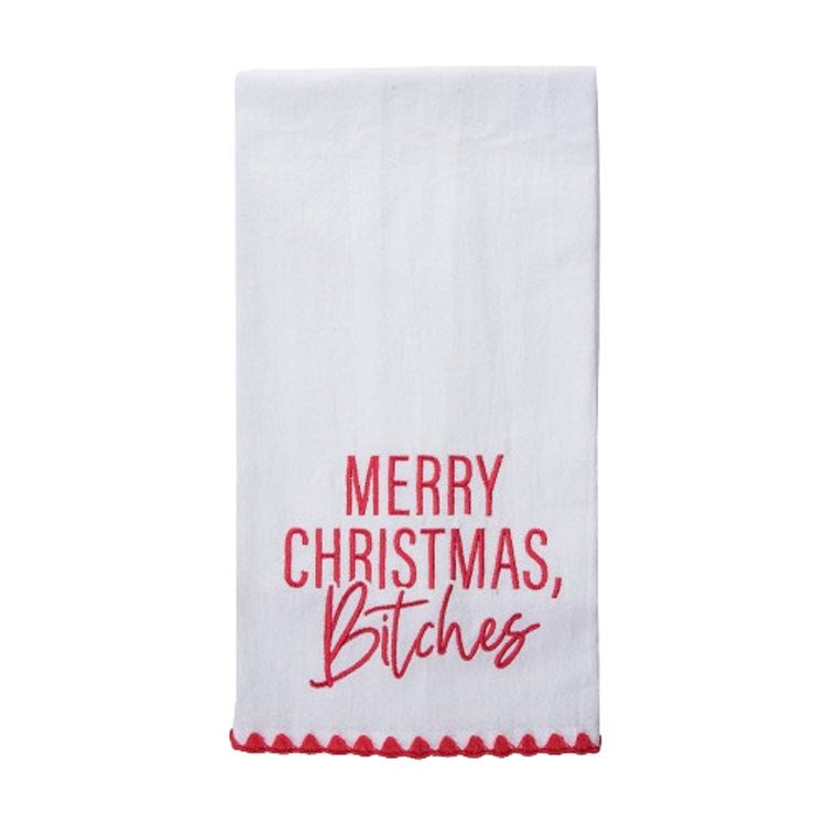 Merry Christmas Bitches Towel