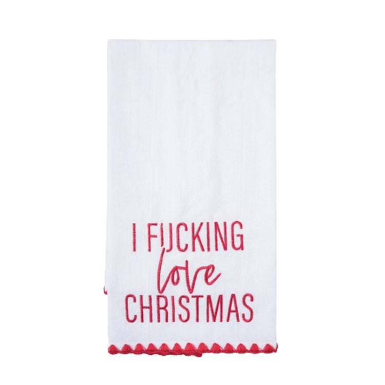 Fucking Love Christmas Towel