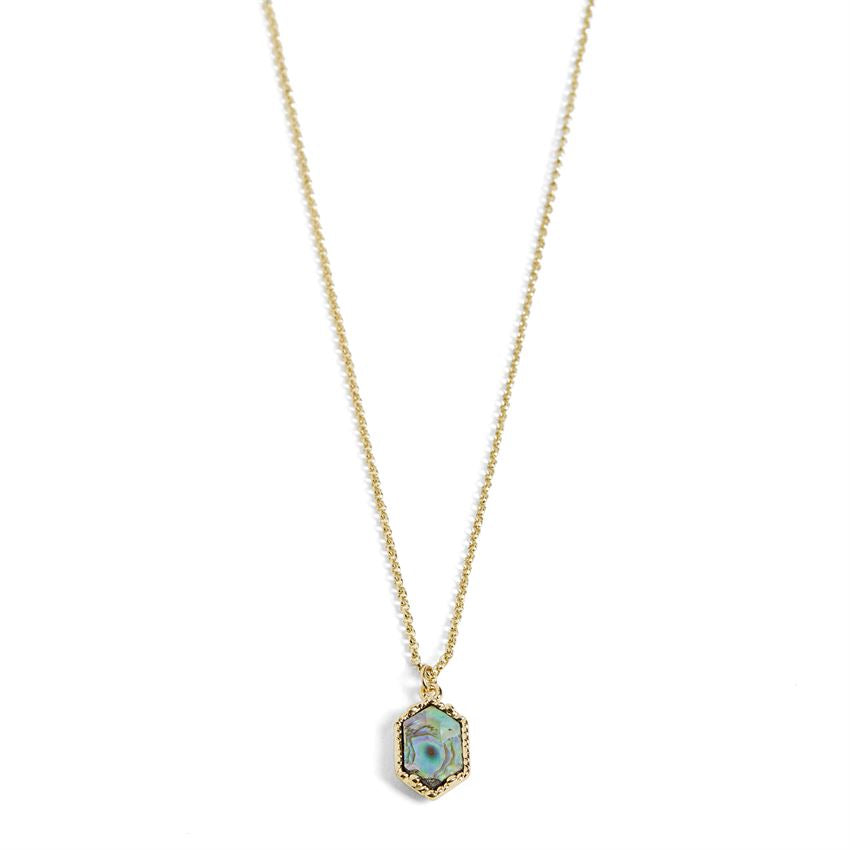 Abalone Hexagon Necklace