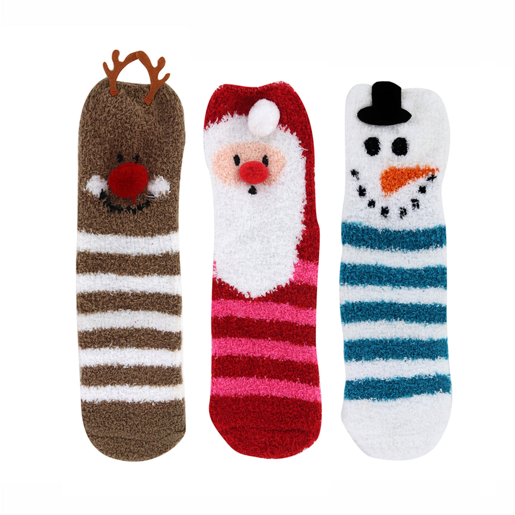 Fuzzy Christmas Socks