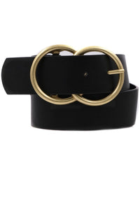 Black Gold Cirlcle Belt