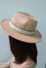 Load image into Gallery viewer, Boho Fedora Hat Taupe
