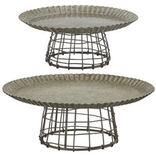 Load image into Gallery viewer, Wire Cloche Cake Stand
