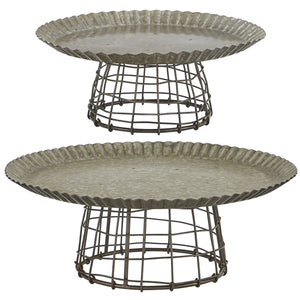 Wire Cloche Cake Stand