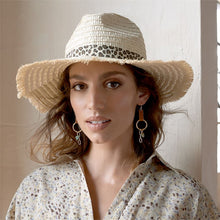 Load image into Gallery viewer, Leopard Fringe Ranch Hat
