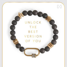 Load image into Gallery viewer, Moonstone Luxe Padlock Bracelet
