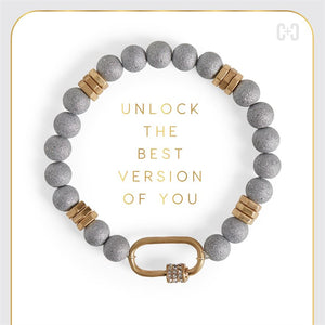 Moonstone Luxe Padlock Bracelet