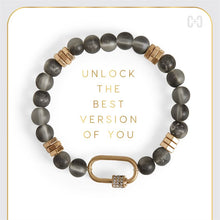 Load image into Gallery viewer, Moonstone Luxe Padlock Bracelet
