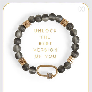 Moonstone Luxe Padlock Bracelet