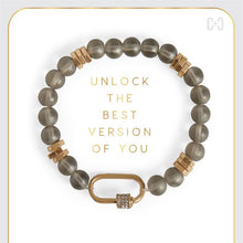 Load image into Gallery viewer, Moonstone Luxe Padlock Bracelet
