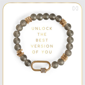 Moonstone Luxe Padlock Bracelet