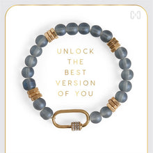 Load image into Gallery viewer, Moonstone Luxe Padlock Bracelet
