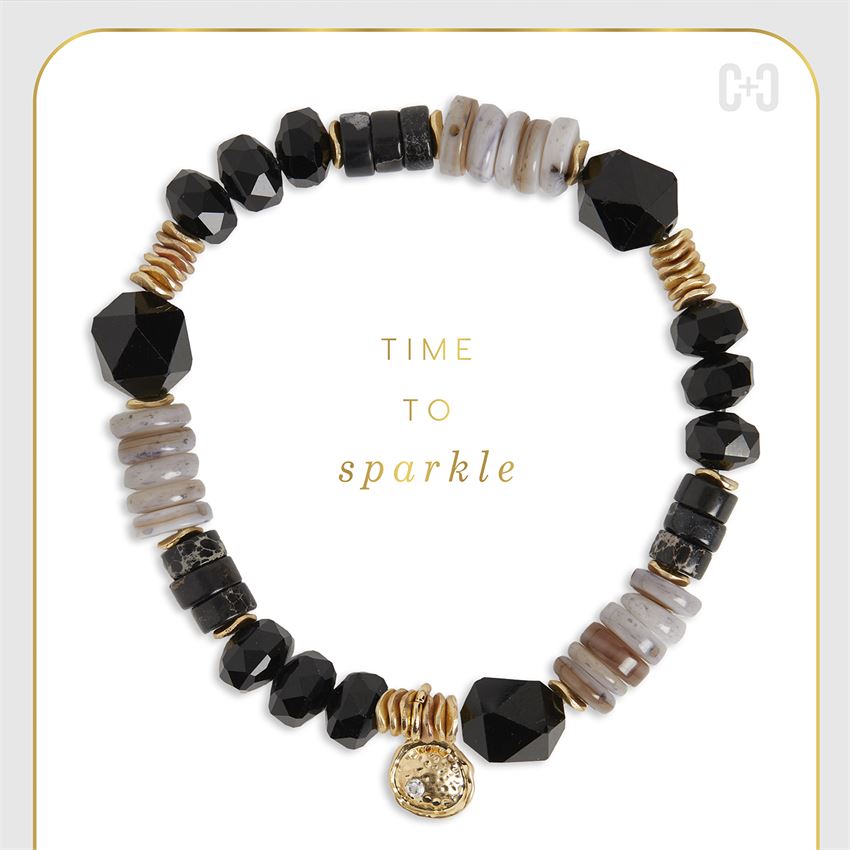 Time To Sparkle Bracelet Black