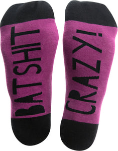 Bat Shit Crazy Socks S/M