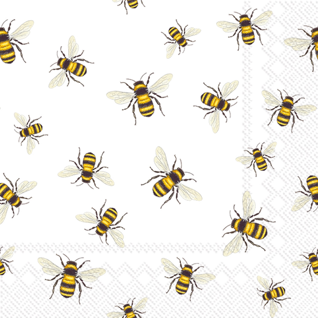 Save The Bees Beverage Napkin