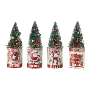 Holiday Tree Spice Containers