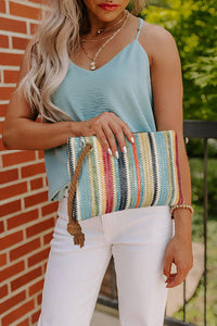 Chelsea Straw Clutch