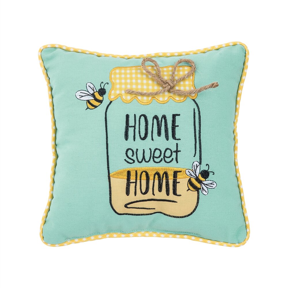 Home Sweet Home Bee Pillow