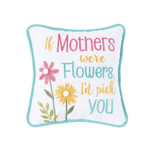 Mother and Flowers Pillow