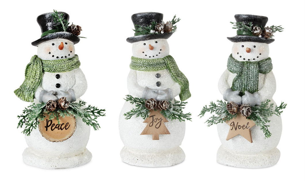 Happy Snowman Figurine