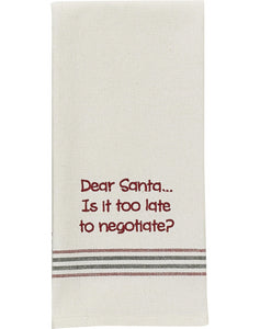 Let's Negotiate Santa Towel