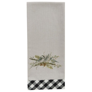 Winter Blessings Birds Towel