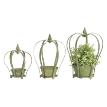 Load image into Gallery viewer, Crown Planter/Candle Holder
