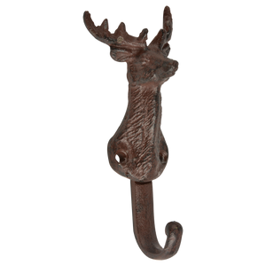 Cast Iron Deer Bust Hook