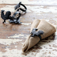 Load image into Gallery viewer, Rooster Napkin Rings, Set of 4
