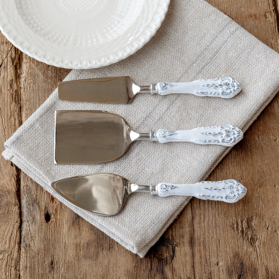 Embossed Cheese Server Set