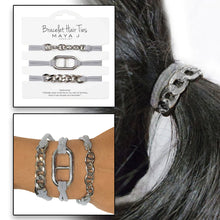 Load image into Gallery viewer, Bracelet/Hair Ties Tara Silver
