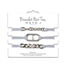 Load image into Gallery viewer, Bracelet/Hair Ties Tara Silver
