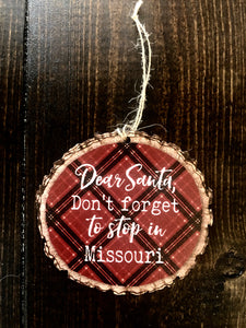 Santa Stop in St. Louis Ornament