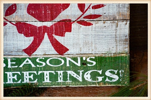 Seasons Greetings Plaque
