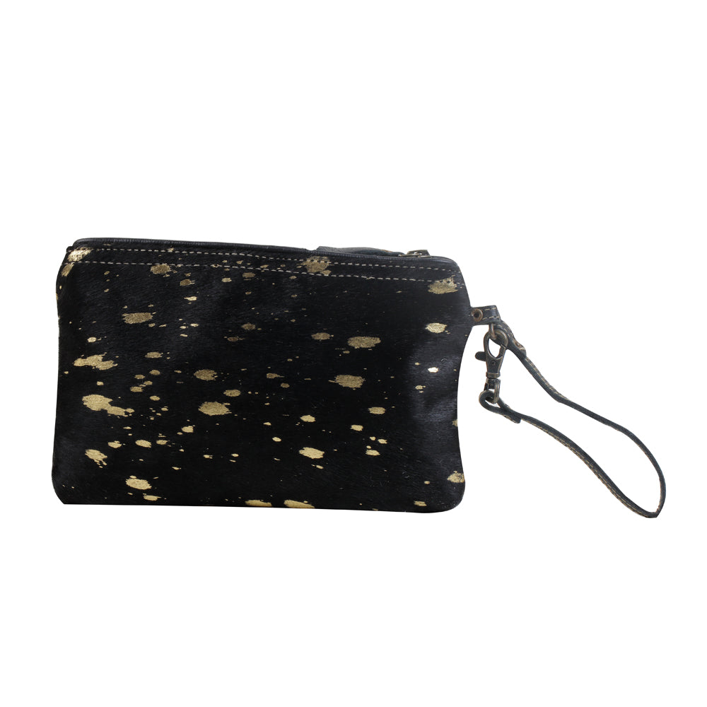 Golden Speckle Wristlet