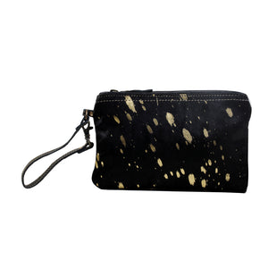 Golden Speckle Wristlet