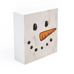 Snowman Block Sign