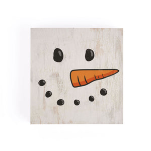 Snowman Block Sign