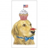 Retriever Cupcake Flag Towel