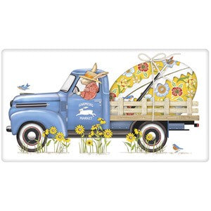 Blue Egg Truck Towel