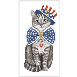 Uncle Sam Cat Towel