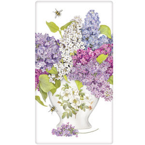 Lilac Vase Towel