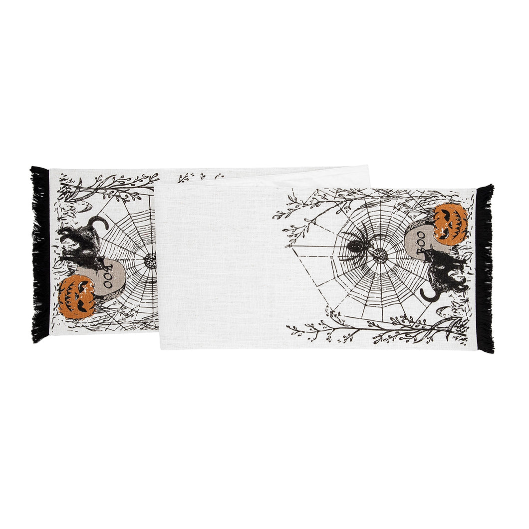 Boo Spider Table Runner