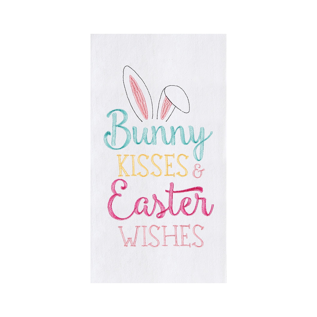 Bunny Kisses Easter Wishes Towel
