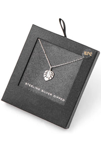 Leafing It Up Necklace Silver