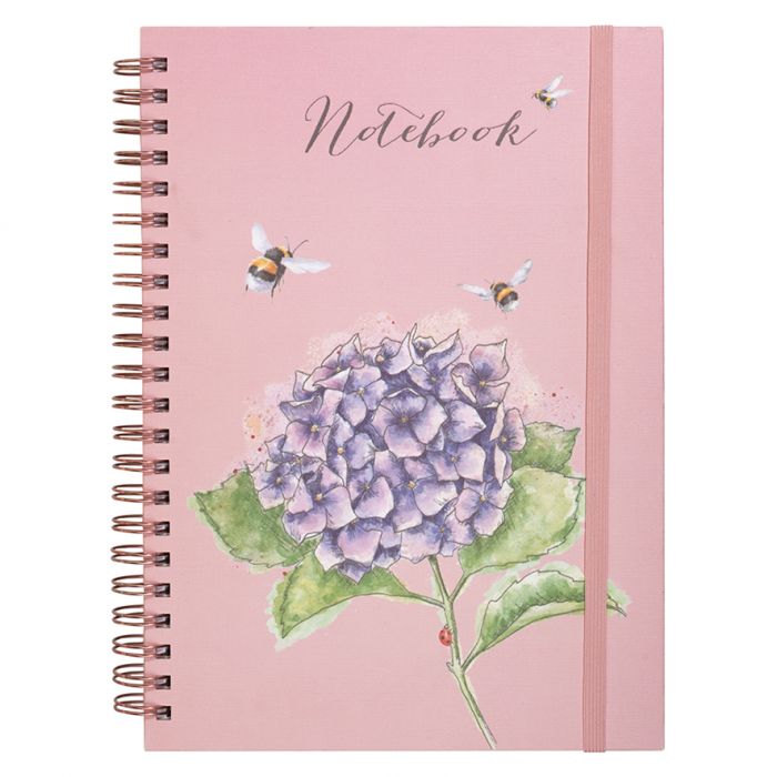 Hydrangea Large Spiral Notebook