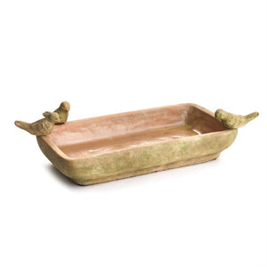 Weathered Garden Rectangle Tray