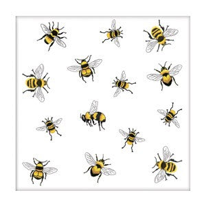 Scattered Bee Paper Napkin