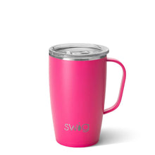 Load image into Gallery viewer, Swig Hot Pink 18oz Travel Mug
