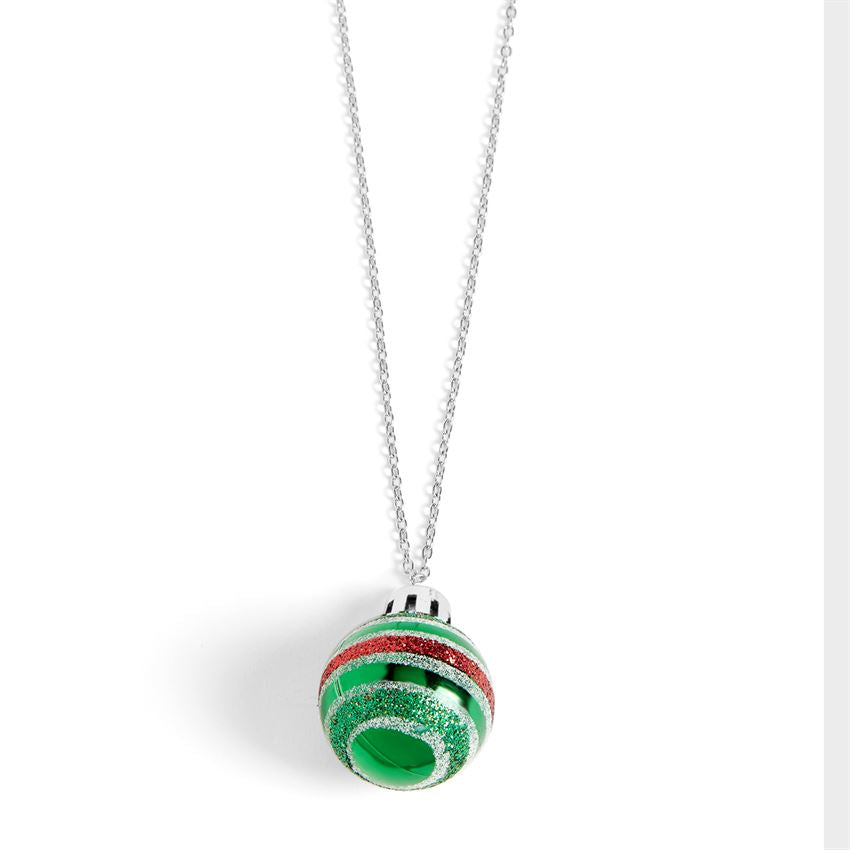 Christmas Bulb Necklace Green